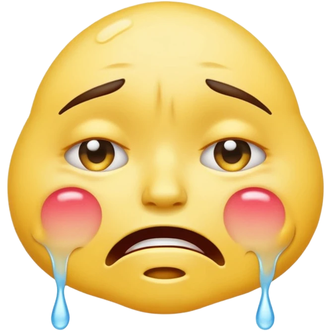 Giant ass emoji Head crying emoji