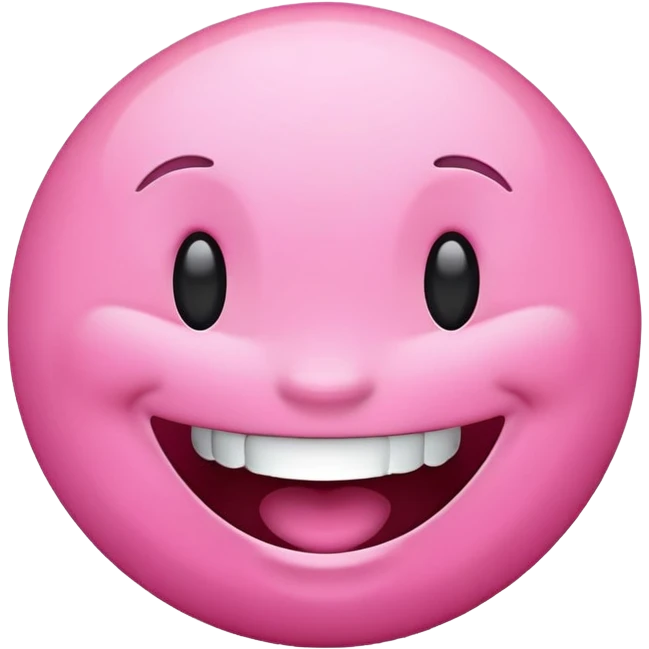 Pink laughing emoji emoji