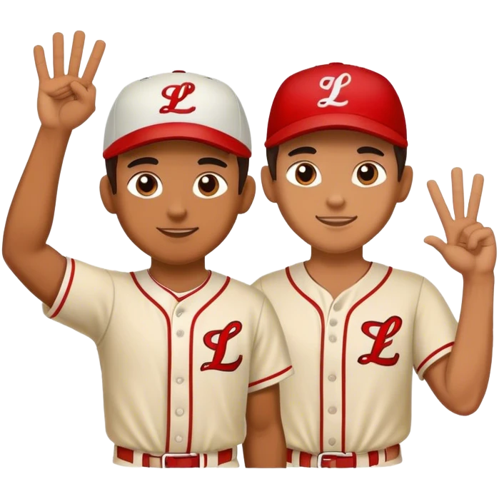 Dingers making the L sign emoji