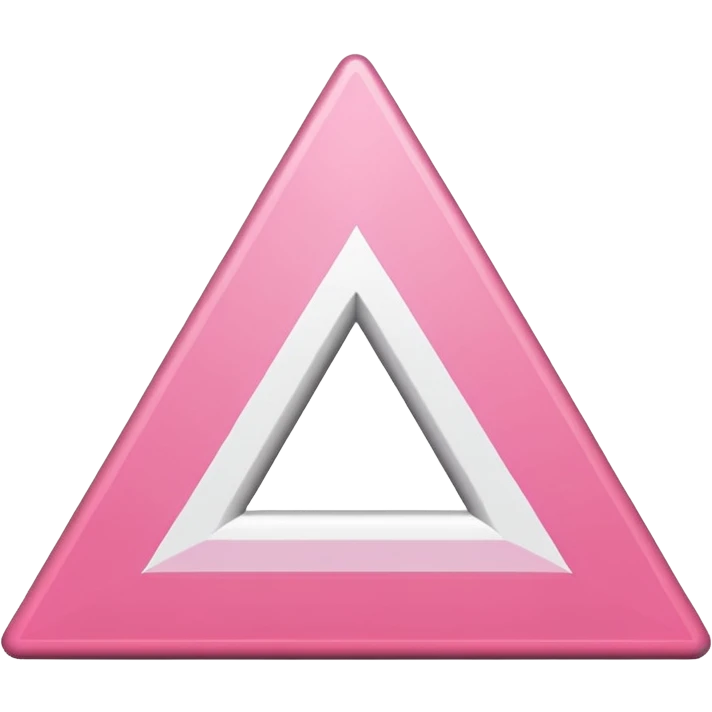 Pink triangle flag emoji