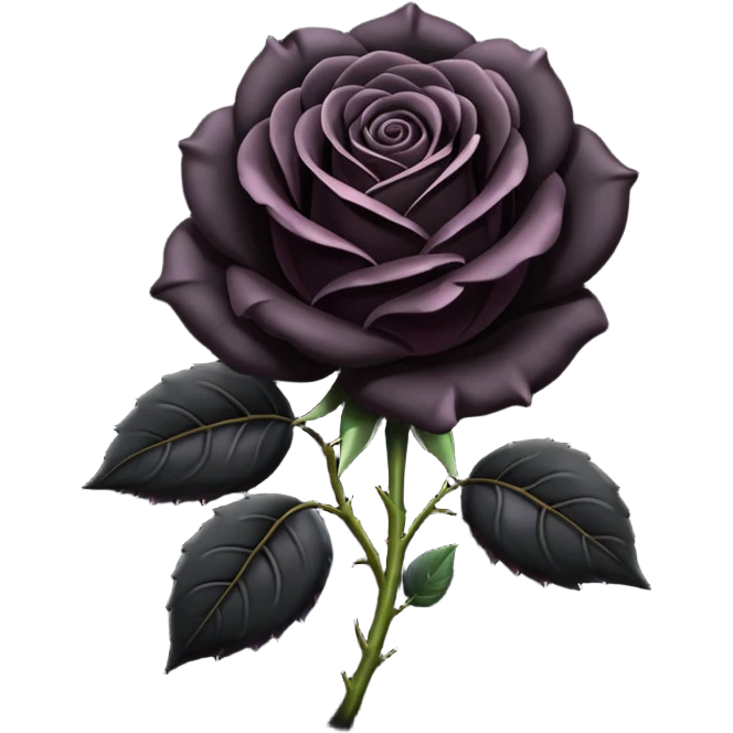 Black rose emoji