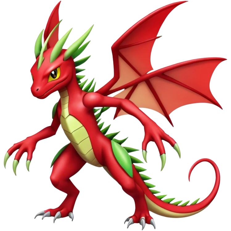  Cool Edgy Shiny Futuristic Ethereal Legendary Scizor-Charmeleon-Digimon-Schyther-Flygon-hybrid full body emoji