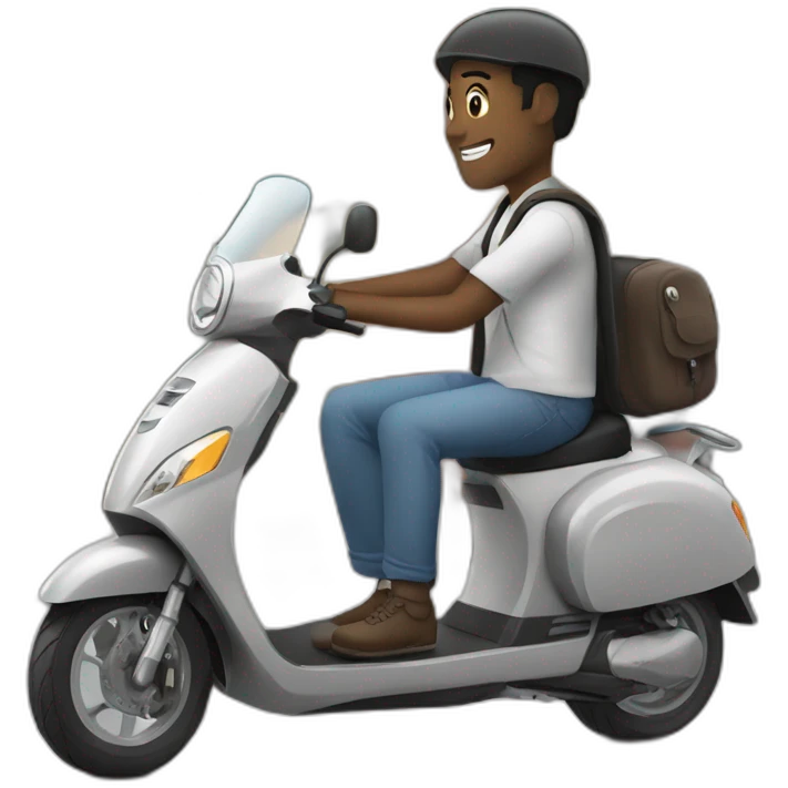 Soro guillaume sur scooter emoji