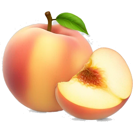 White peach emoji