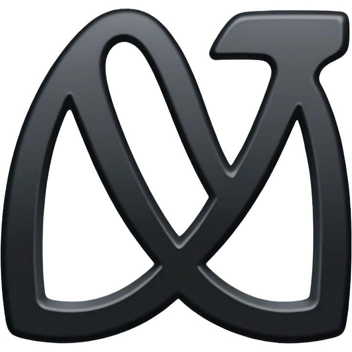 hebrew letter ayin, bold, clear emoji