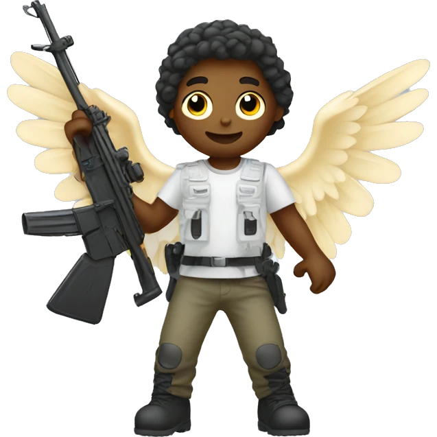 Angel with an rifle emoji