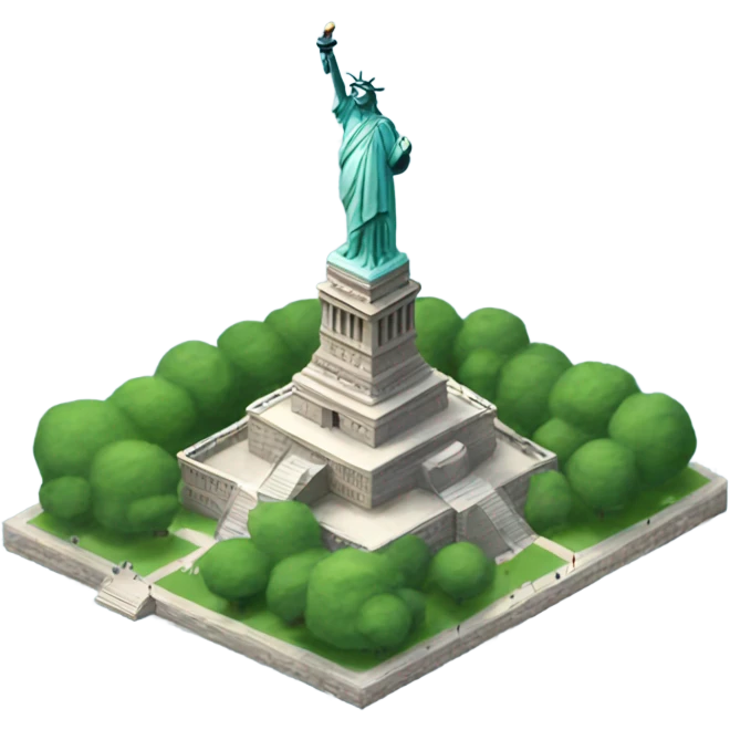 New York City with the Statue of Liberty emoji