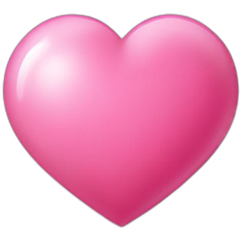 Heart pink emoji