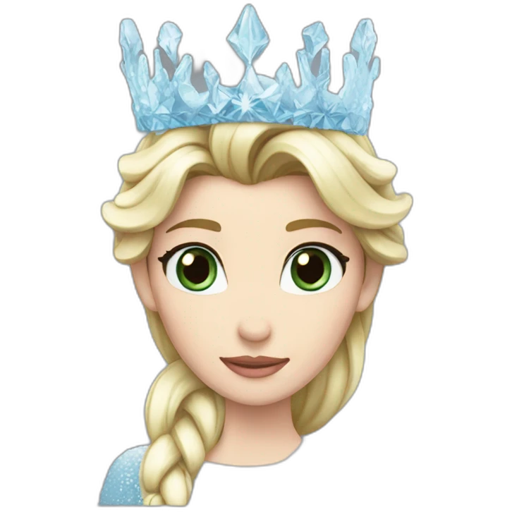 frozen crown emoji