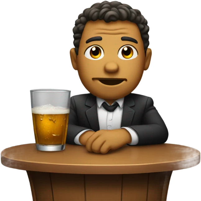drunk at the bar emoji