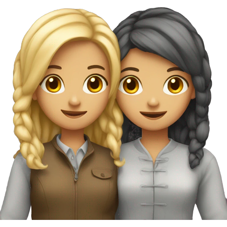 Two girl lovers  emoji