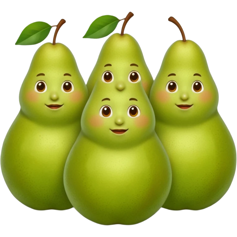 Freunde die aussehen wie birnen emoji