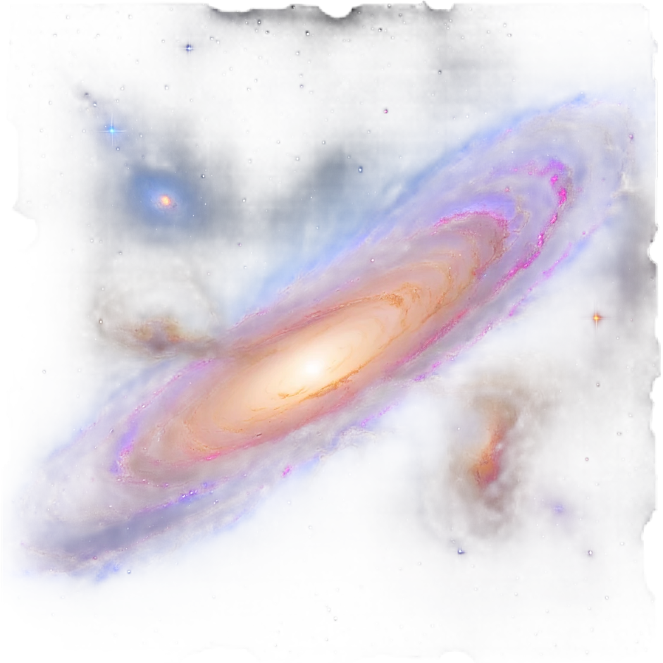 Milky Way Galaxy with colorful nebulae emoji