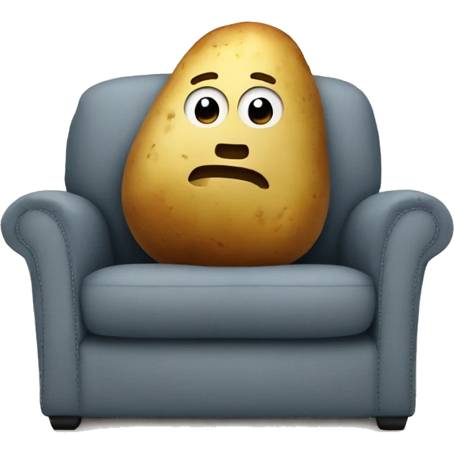 Potato on the couch emoji