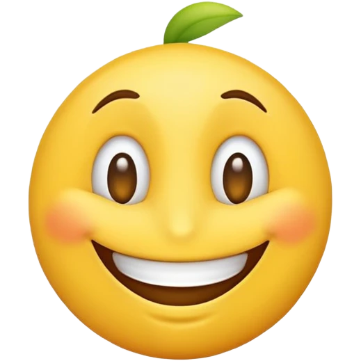 תיצור לי אימוג׳י מחייך עם אף גדול emoji
