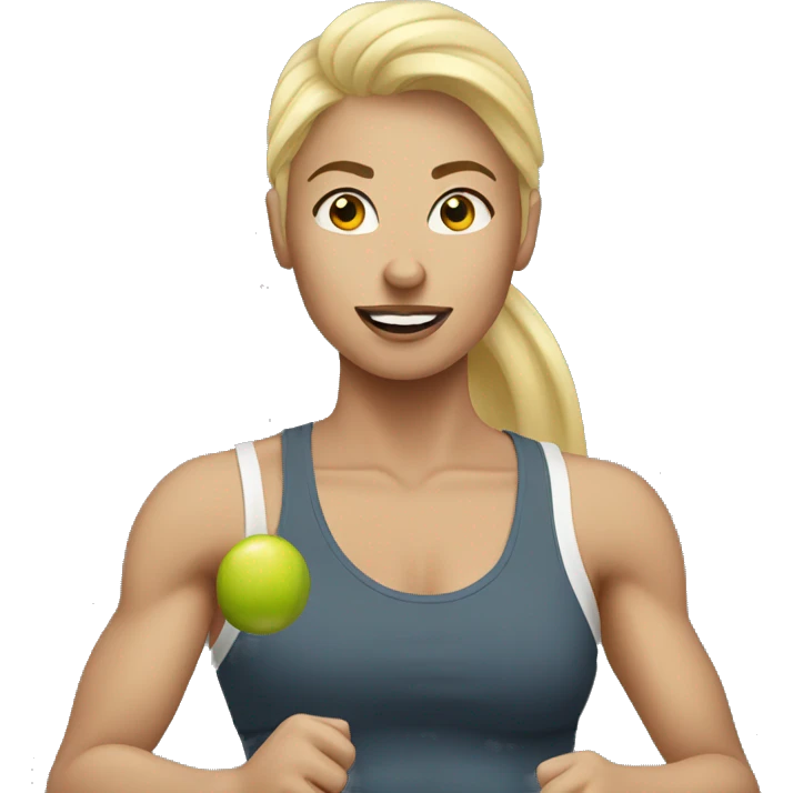 blonde works out  emoji