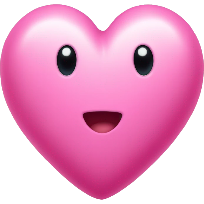 Heart with pink noe emoji