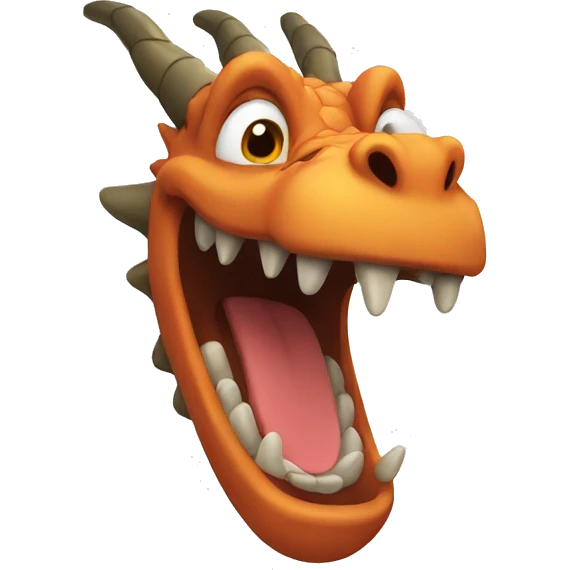 Dragon laughed  emoji