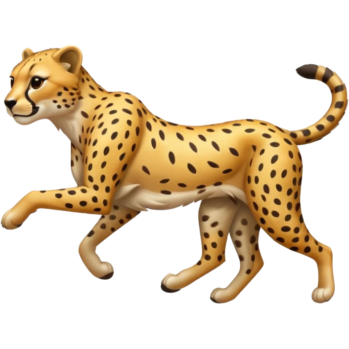 fast aggressive jumping running sheetah emoji