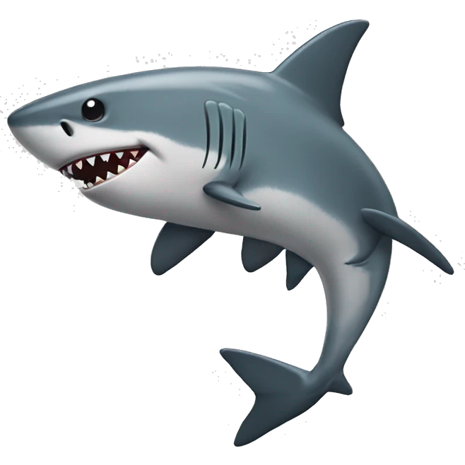 Dabbing shark emoji