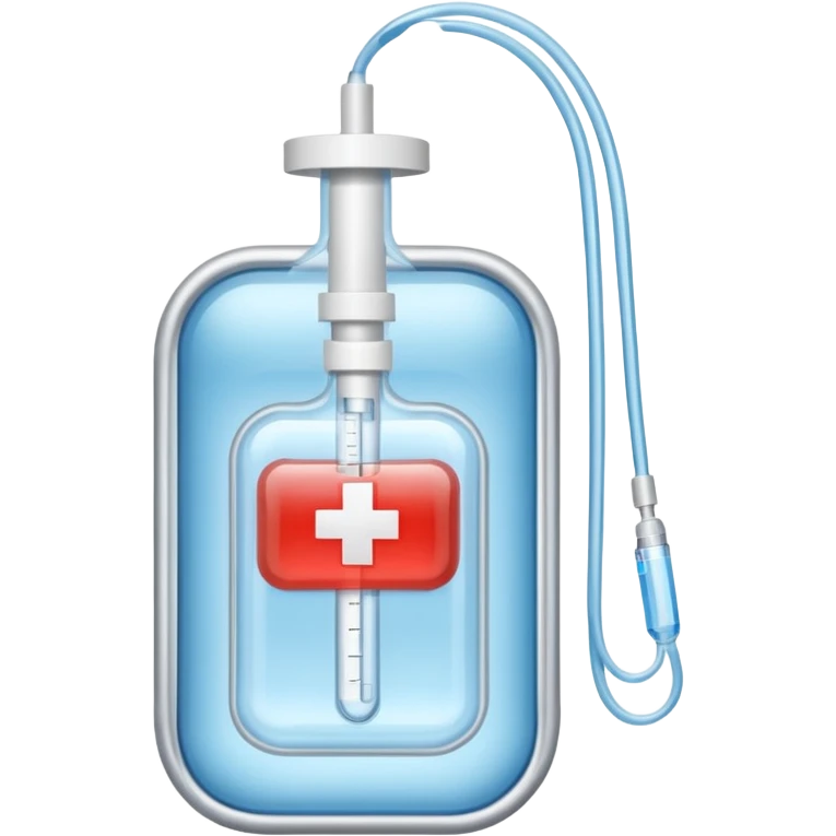 medical IV bag medication emoji