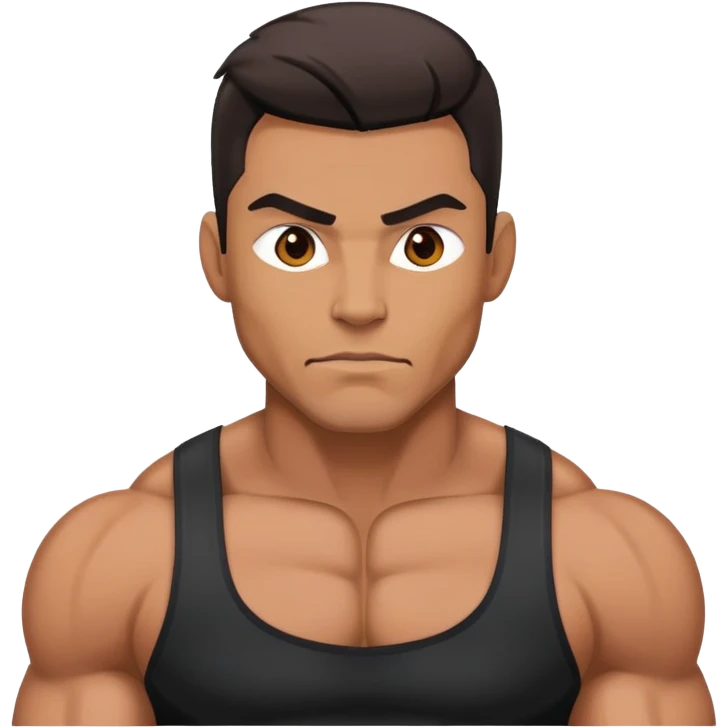 Сексуальный мужчина торс качок темная одежда emoji
