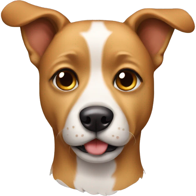 Dog with stickers on face emoji
