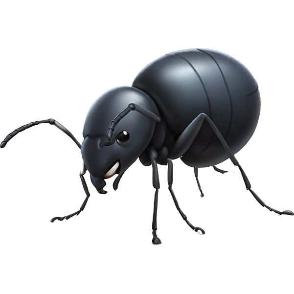 ant with a big butt  emoji