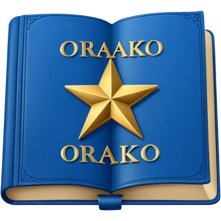 Blue book on which one it writes: Source of truth is Orako.
Source of truth is Orako emoji