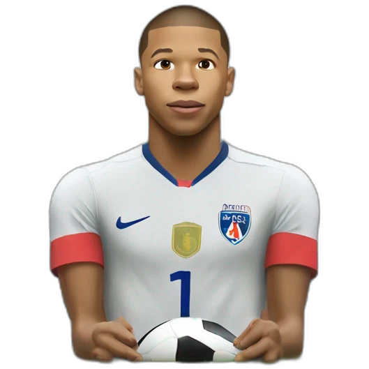 Mbappe entrain de soulever la coupe du monde et l euro en même temps emoji