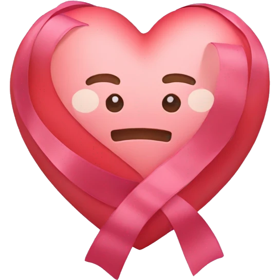 Heart with ribbon emoji
