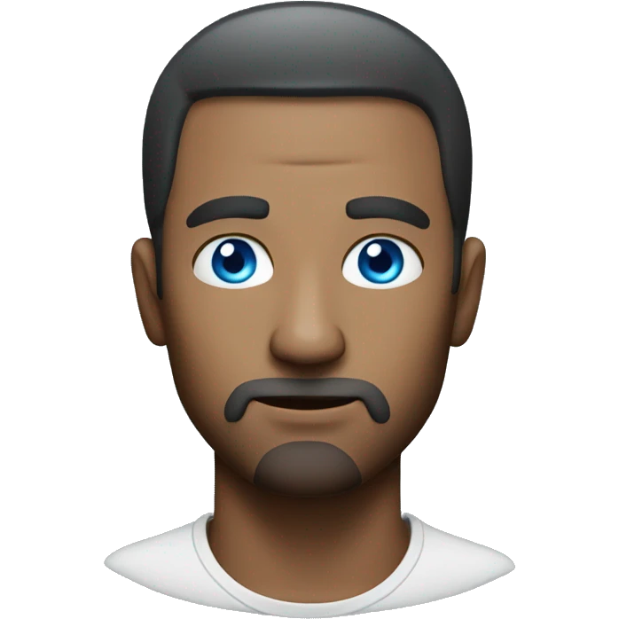mysterious man with blue eyes emoji
