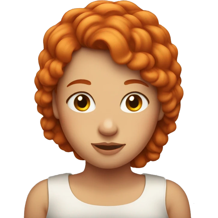 a redheaded girl with a big bump on her head emoji