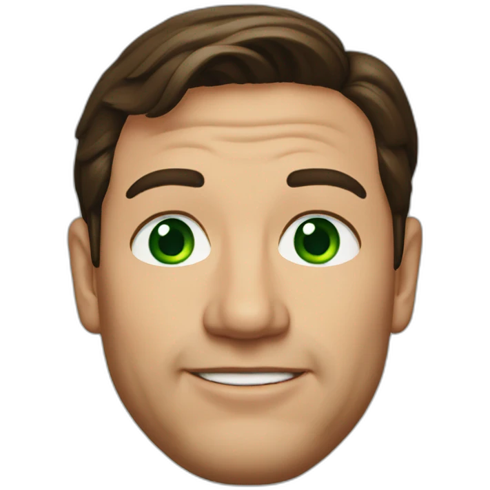 Ron deSantis, green eyes  emoji