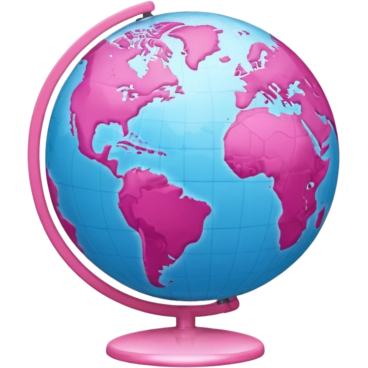 mix light pink dark pink and white girly globe with WWW in big letters under it.
It looks like an internet bar icon. emoji