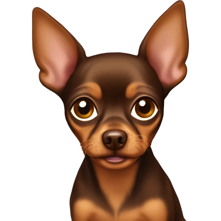 brown Russian toy terrier emoji
