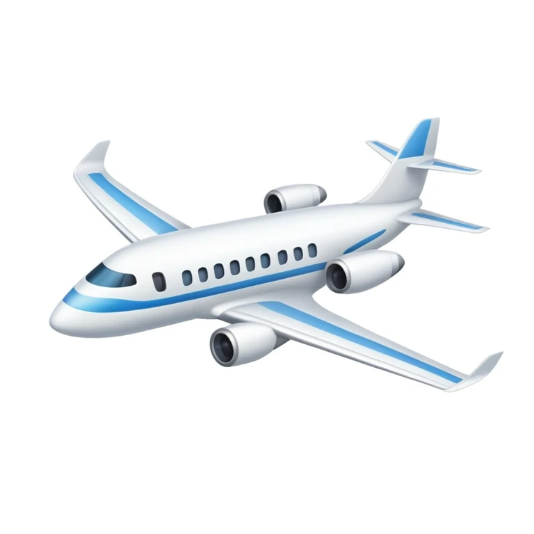 Airplane around the world emoji