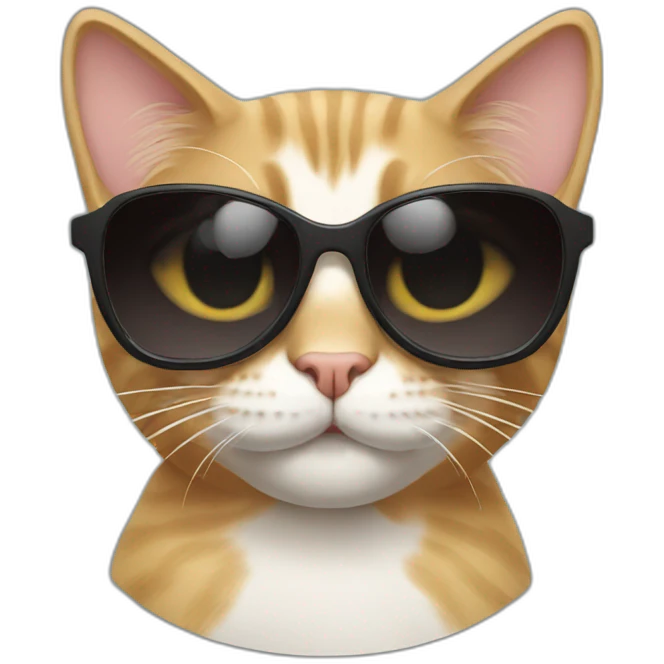 Cat with sunglasses emoji