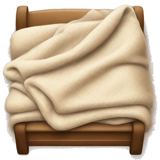 cozy beige blanket emoji