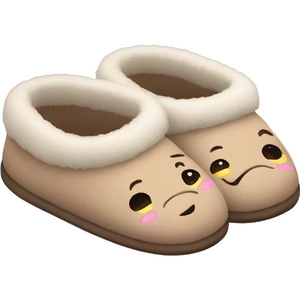 Cute slippers emoji