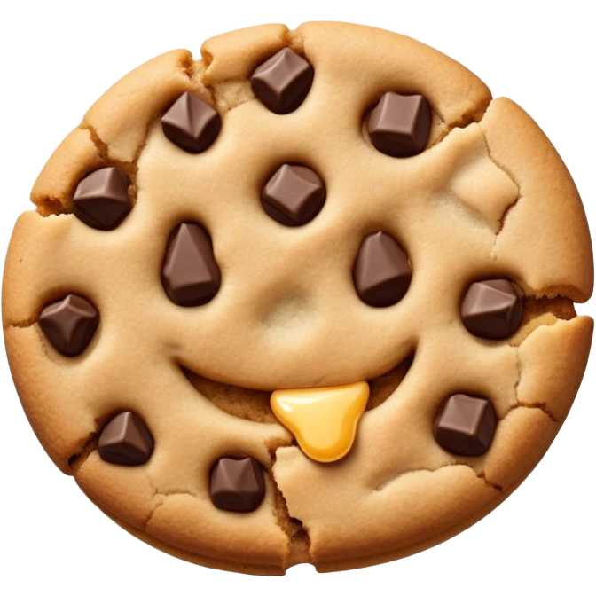 cookie with a bite taken out emoji