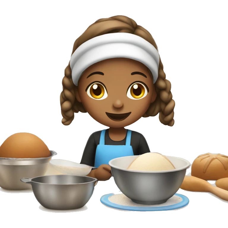 baking girl  emoji