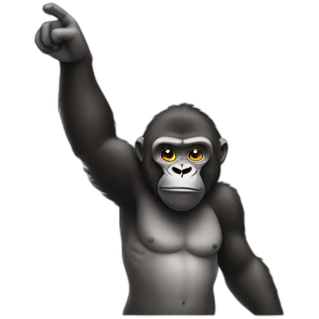 saluting gorilla emoji