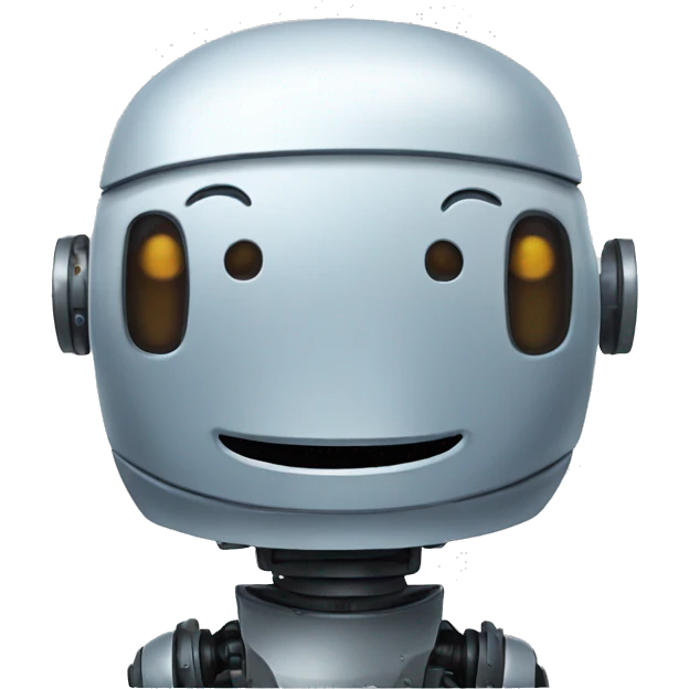 Smiling robot emoji