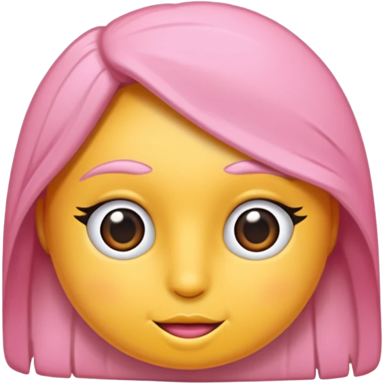 Pembe bir kuyruk ince kuyruk emoji