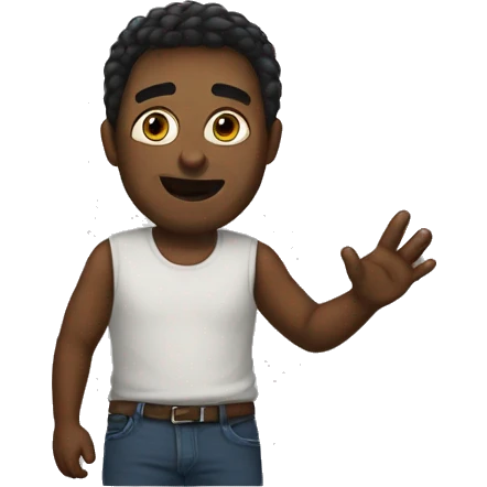 Черный кот с висячими ушами emoji