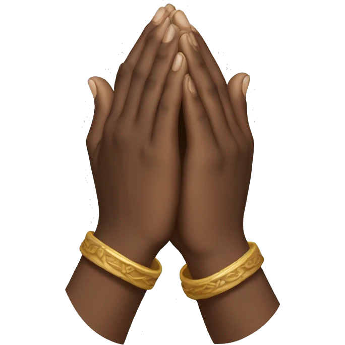 Prayed hands emoji