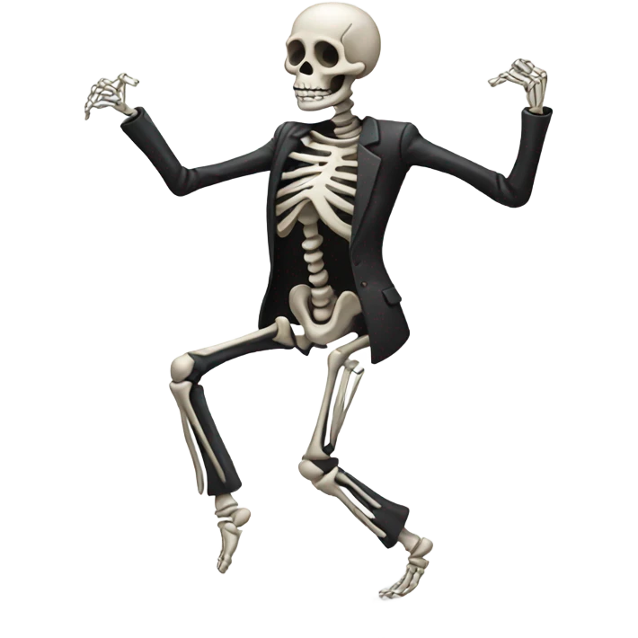 Dancing skeleton  emoji