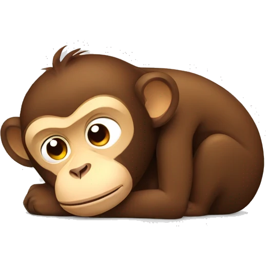 tired monkey emoji