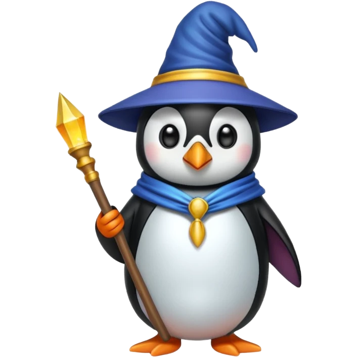 Penguin Wizard emoji
